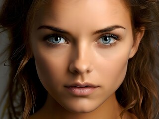 close up portrait of a woman