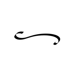 curly divider ornament