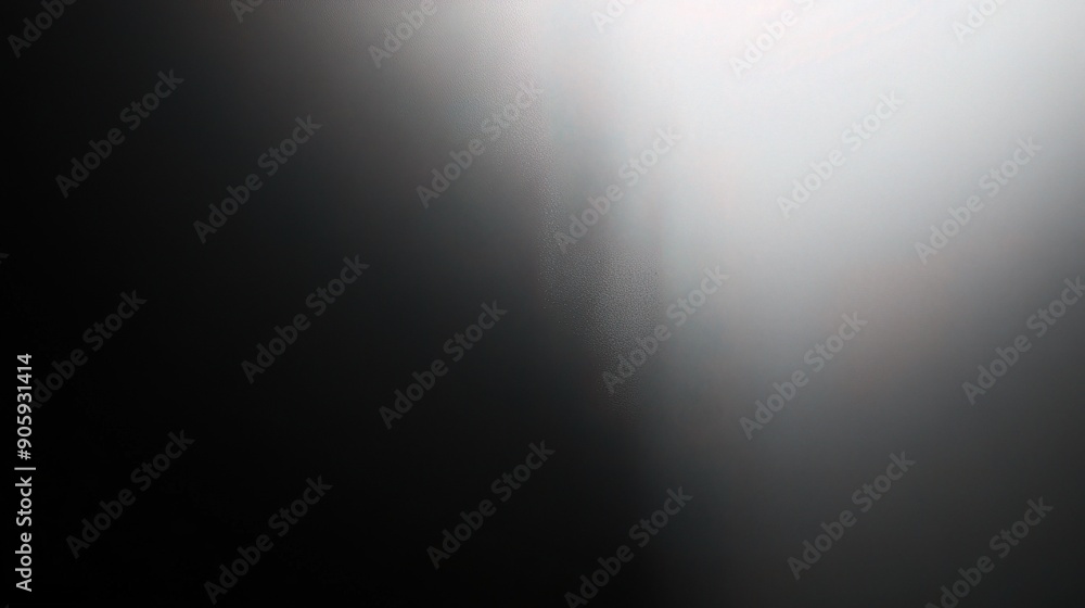 Poster ethereal light leak: abstract black and white gradient with soft focus and light leak for minimalist