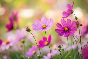 Fototapeta premium Beautiful flowers are blooming. in the garden, ai