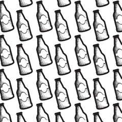 beers sketch icons Pattern background Vector