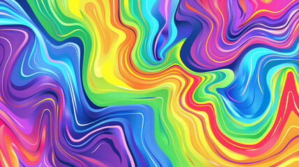 Vector illustration of rainbow psychedelic wave pattern. Rainbow psychedelic wave pattern. Rainbow color stripes. hypnotic line abstract background which is very good