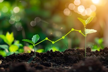 Growing Success: A Visual Metaphor for Progress and Growth