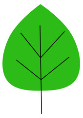 Tree,leaf,plant simple organic digital cute cartoon icon artwork isolated element vector illustration