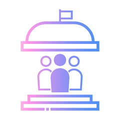 member of government Line Gradient Icon
