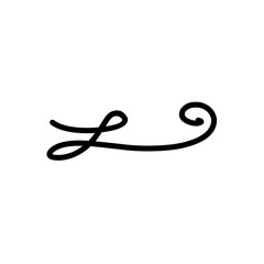 curly line text divider