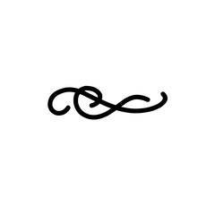 curly line text divider