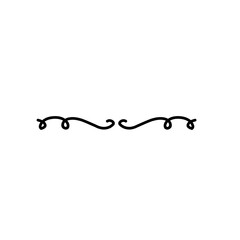 curly line text divider