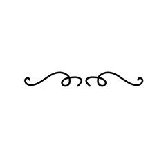 curly line text divider