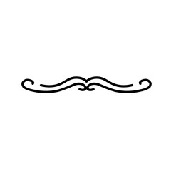 curly line text divider