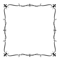 Square Vintage Frame Border Set