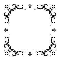 Square Vintage Frame Border Set