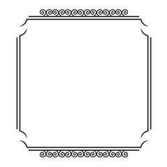 Ornate square frame