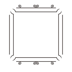 Ornate square frame