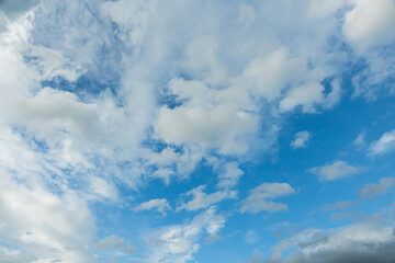 blue sky with white cloud. nature background