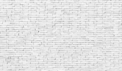 white brick wall texture used as background