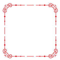 Obraz premium Ornate square frame