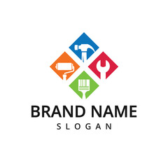 Fototapeta premium home service logo designs template