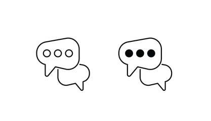 Conversation icon design with white background stock illustration
