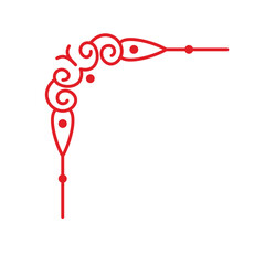 Ornate corner border