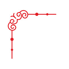 Ornate corner border