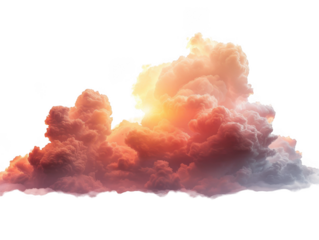 Celestial Firestorm: Dramatic Cloudscape at Sunset