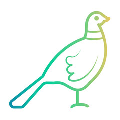 pheasant Line Gradient Icon