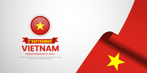 Vietnam independence day illustration design