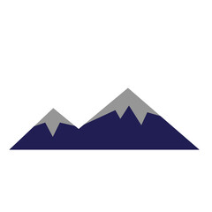 Flat mountain icon