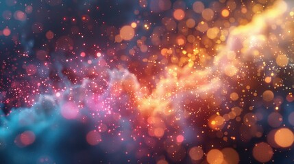 Vibrant, sparkling tech backgrounds with particle effects