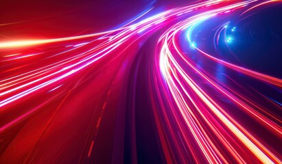 abstract light trails wallpaper in warm colors and dynamic motion