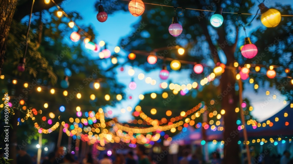 Poster digital interface showing festival background ideas and event planning tips.