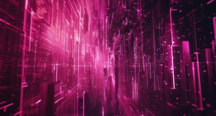 futuristic concept wallpaper background in magenta and dark tones
