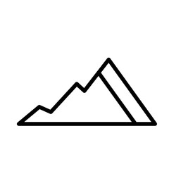 Mountain Lines Style Vector set