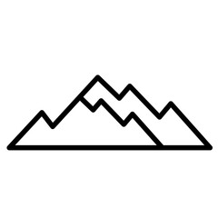 Mountain Lines Style Vector set