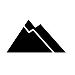 Black Mountain flat icon