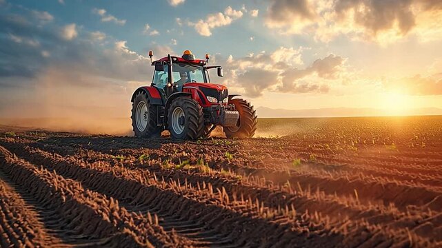 farming with tractors,