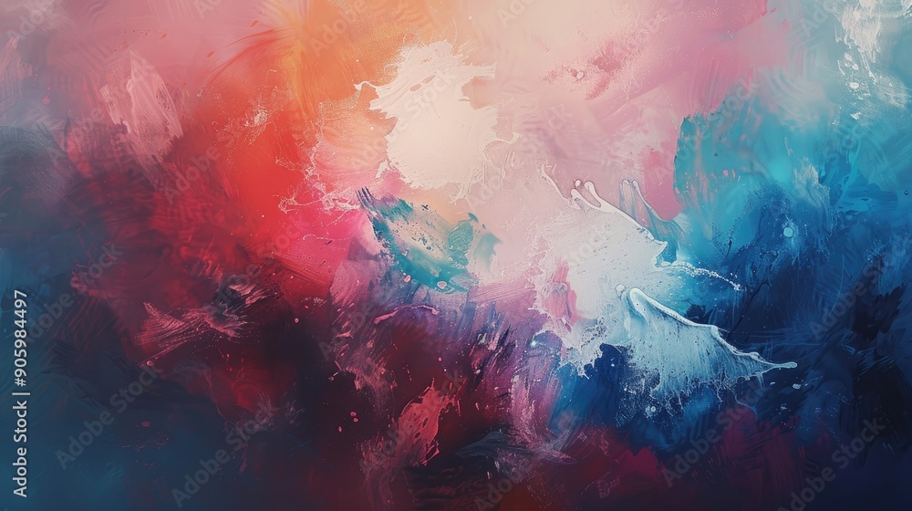 Aufkleber abstract canvas painting for design and background with soft focus