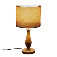 Table lamp isolated on transparent background 