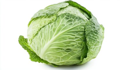 Fototapeta premium cabbage isolated on white background, clipping path, full depth of field