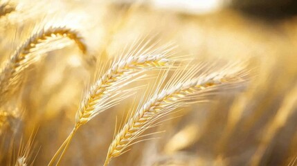 Fototapeta premium Golden Wheat Field in the Morning