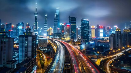 Fototapeta premium Smart City Planners Leveraging GIS to Integrate Technology and Urban Development