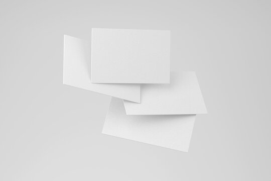 Floating Business Card Mockup PSD Template