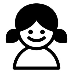 Girl icon vector illustration graphic design