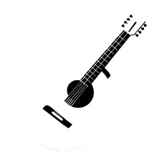 acoustic guitar vector illustration