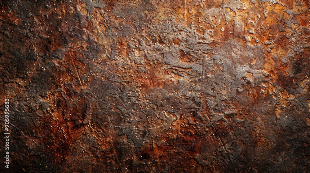 Poster Rusty iron texture background