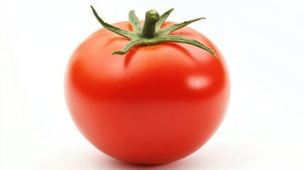 Fresh tomato on white background