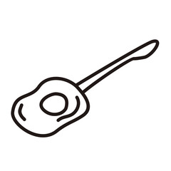 Guitar Doodle Outline Style