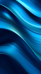 Naklejka premium Digital blue and silver metal curve abstract graphic poster background
