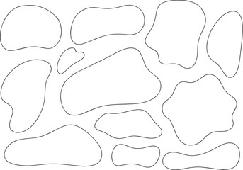 線画のふにゃふにゃしたフレームセット